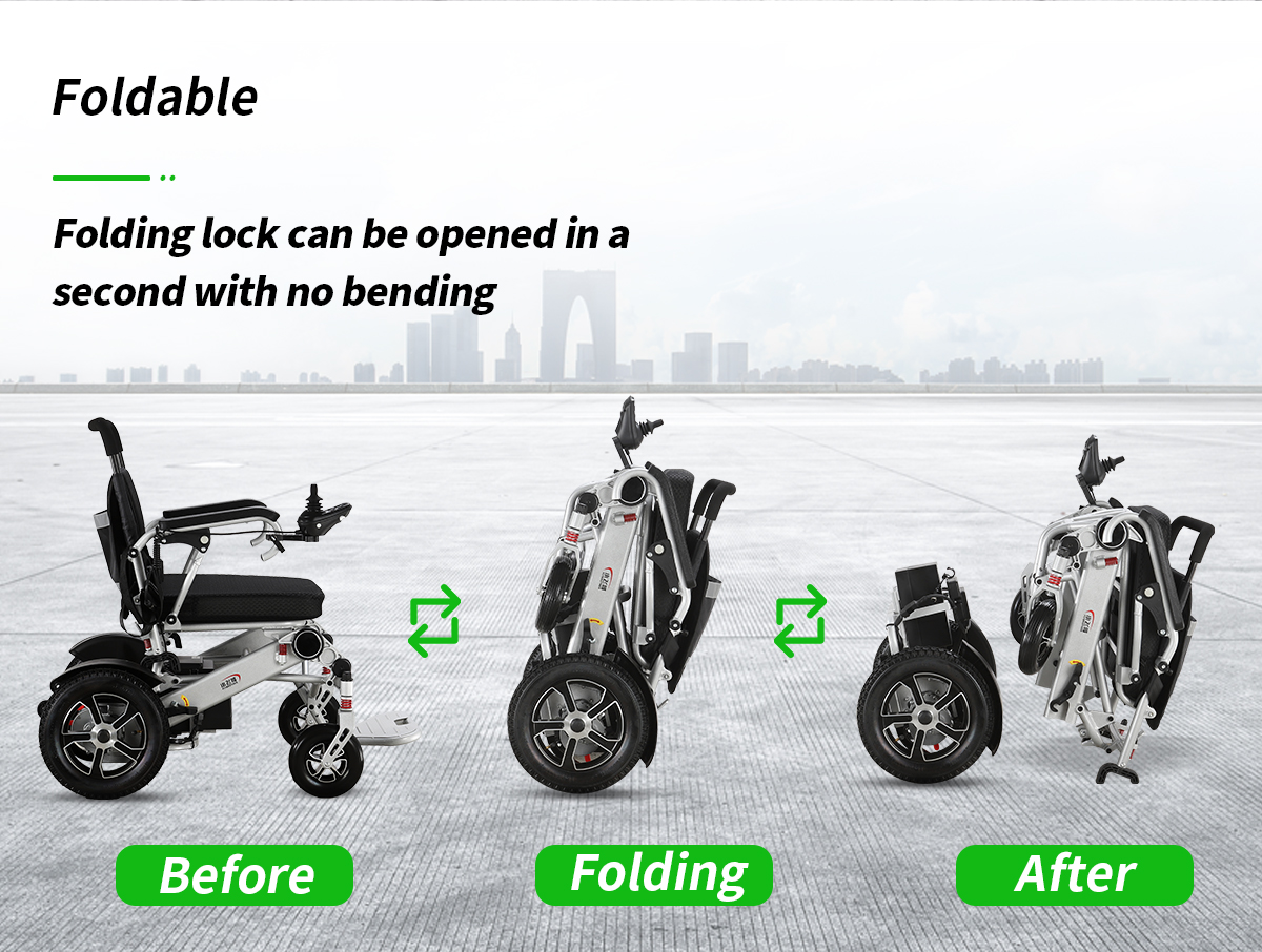 접이식 전동 휠체어